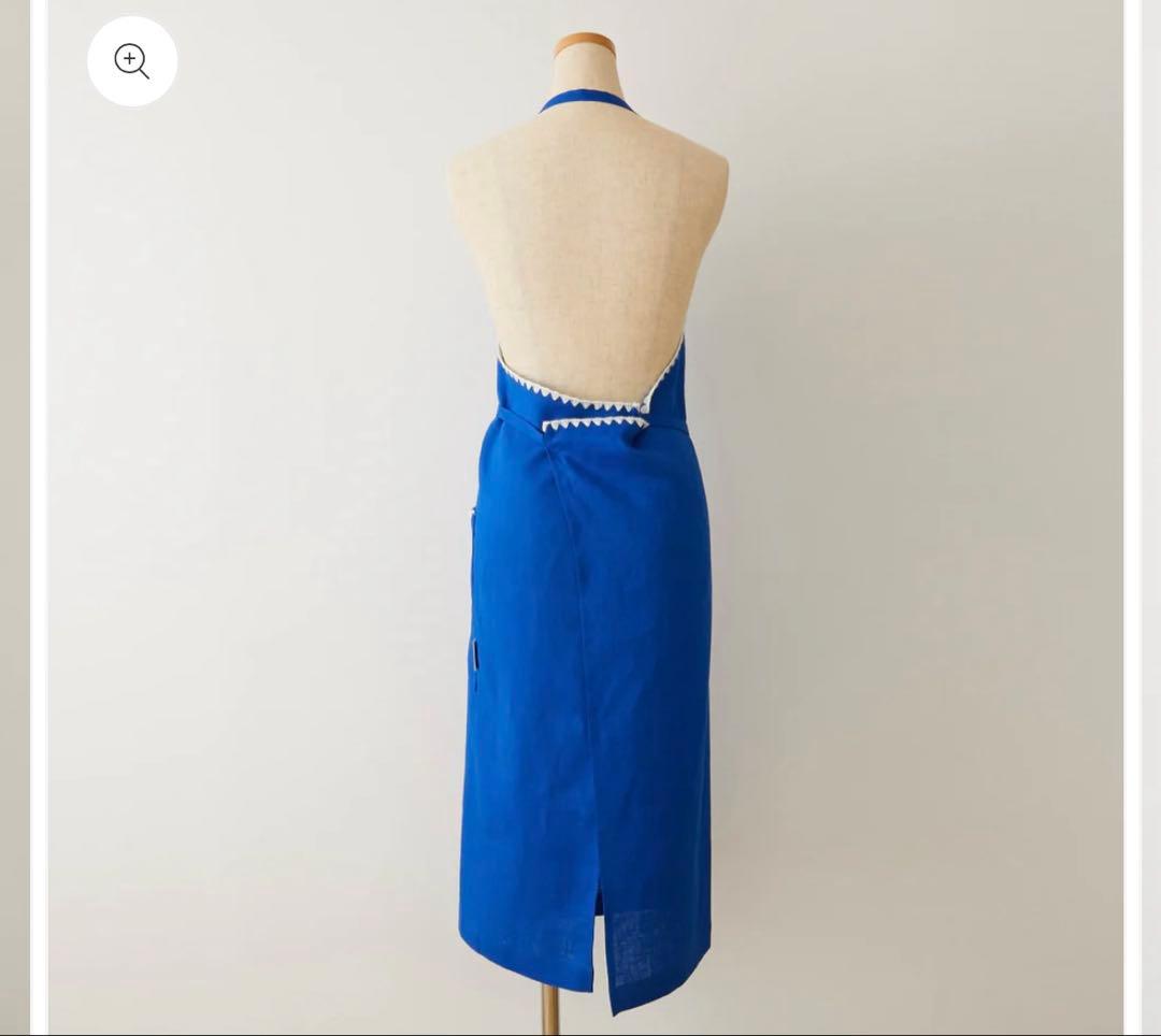 新品】【新作】⭐️エプロン⭐️タキマキ⭐️TAKIMAKI ブルー クロス付