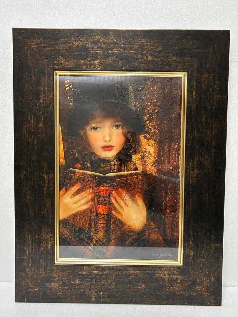 幻想世界の少女画家 横田美晴 『琥珀色の詩集』P4号 真筆作品 期間限定価格 幻想世界の少女画家 横田美晴 『琥珀色の詩集』P4号 真筆