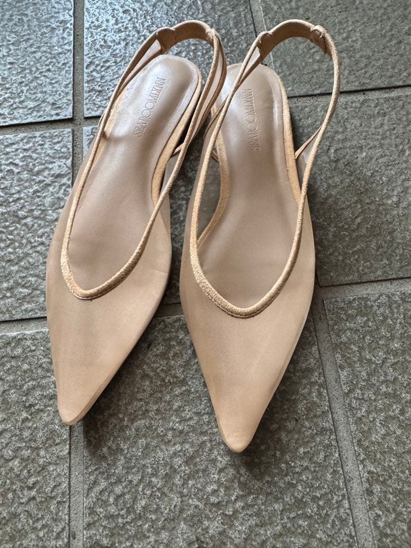 searoomlynn TULLE BACKストラップミュール ベージュMサイズ - メルカリ