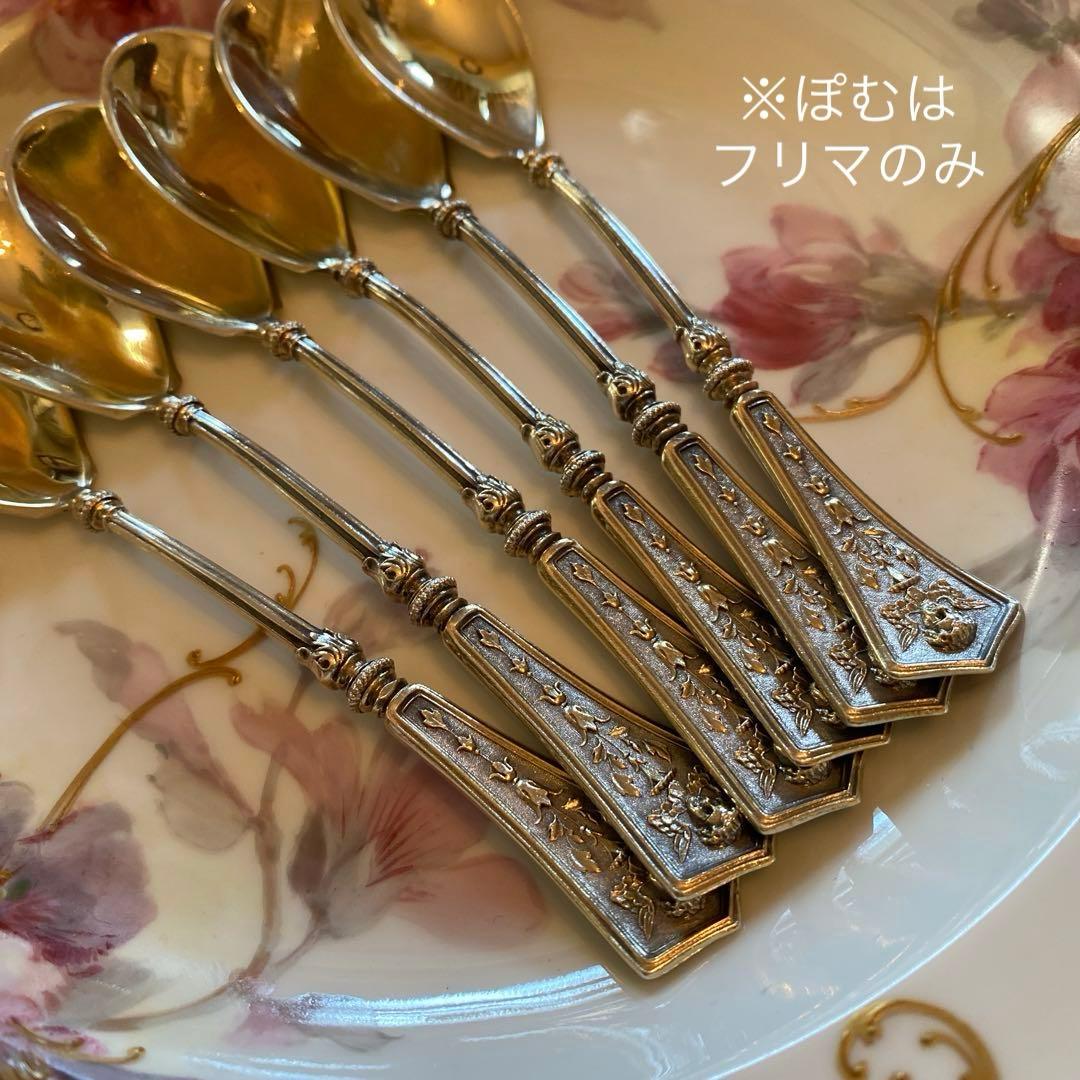 ドイツ】純銀／スプーン6本セット「天使のマスカロン」 - カトラリー