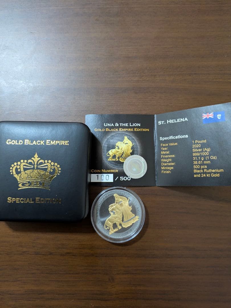 ウナとライオン 金メッキ 100/500 ウナとライオン 金メッキコイン 100/500 - メルカリ