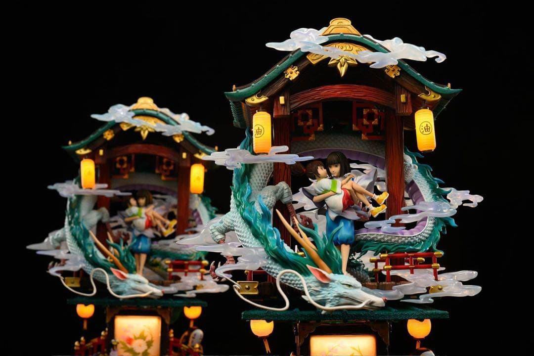 荻野・千尋 & ハク 千と千尋の神隠し フィギュア ガレージキット