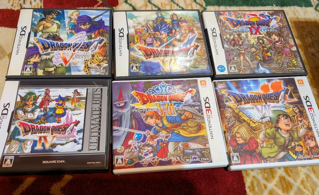 ドラゴンクエストIVⅤⅥⅦⅧⅨセットDS3DS Nintendo DS Dragon Quest 4 5 6 9 & 3DS 7 8 11 7Games Set Japan DQ