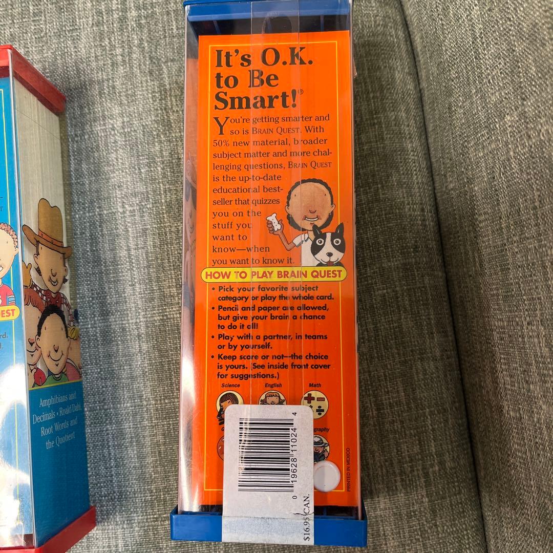 英語教材Brain Quest クイズカード英語7歳から13歳全て英語 難問