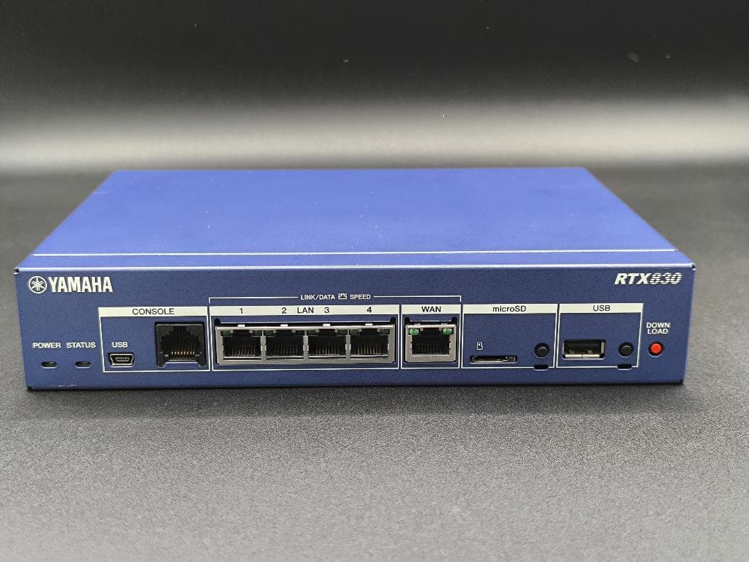 YAMAHA ヤマハ　RTX830 ギガアクセス　VPNルーター RTX830 特長
