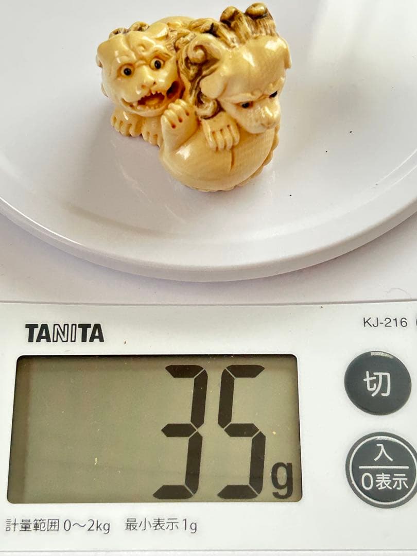 ✨【根付け】 狛犬 骨董 時代物 ⭐️古美術