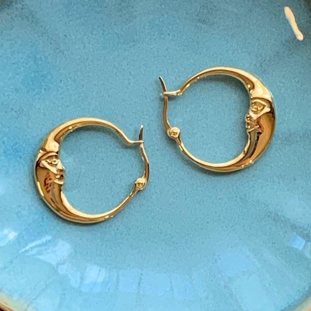 常田大希 ピアス ムーンピアス フープ ゴールド ステンレス 人気