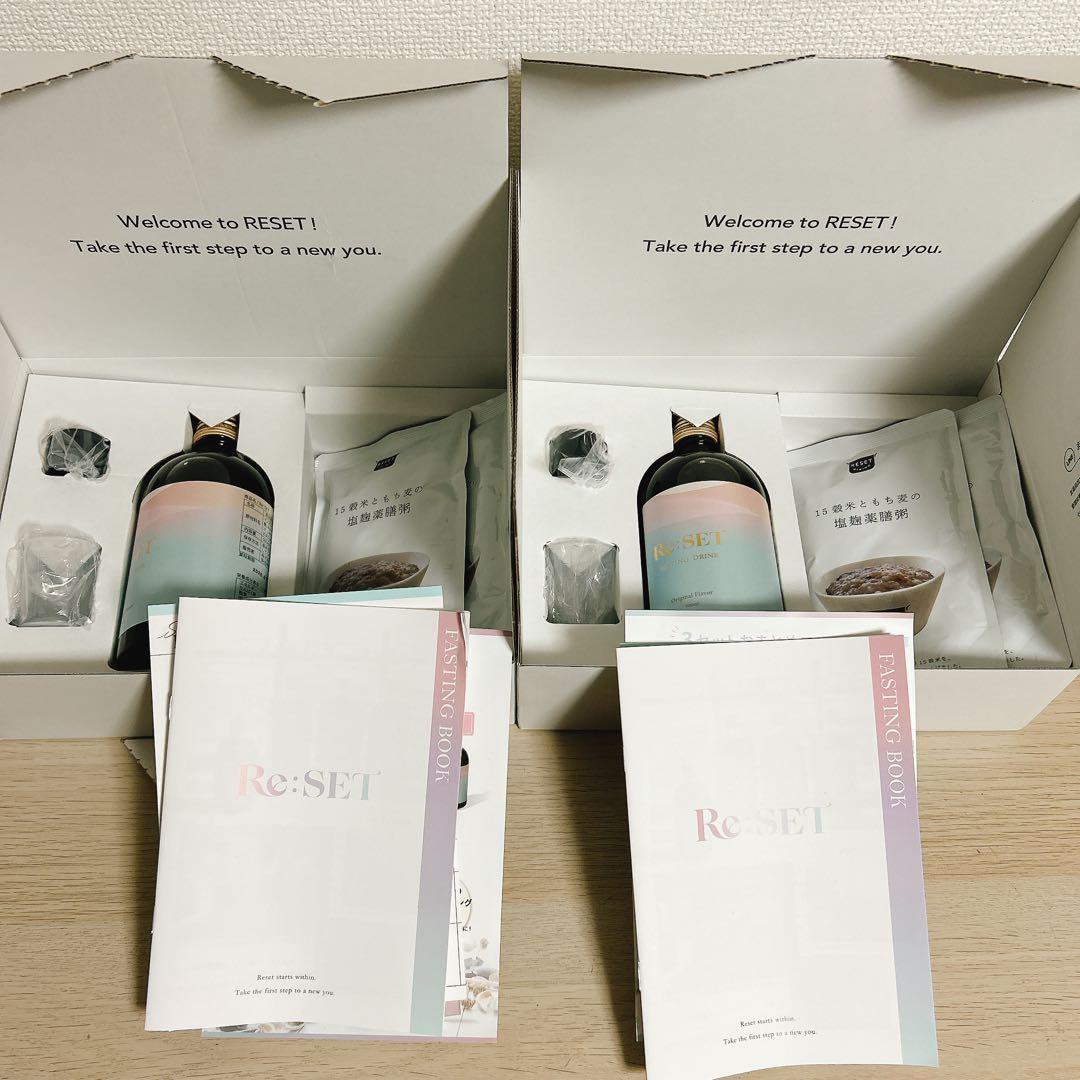 Re:SET ファスティングセット 2セット Amazon | RESET FASTING BOX ファスティング ボックス [酵素ドリンク