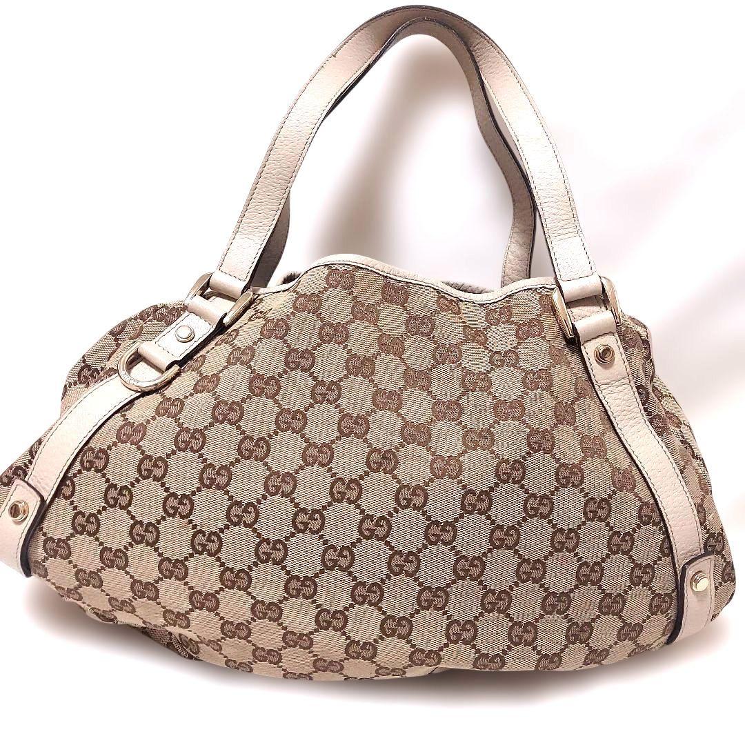 GUCCI GGパターン トートバッグ ベージュ 廃盤激レアモデル - メルカリ