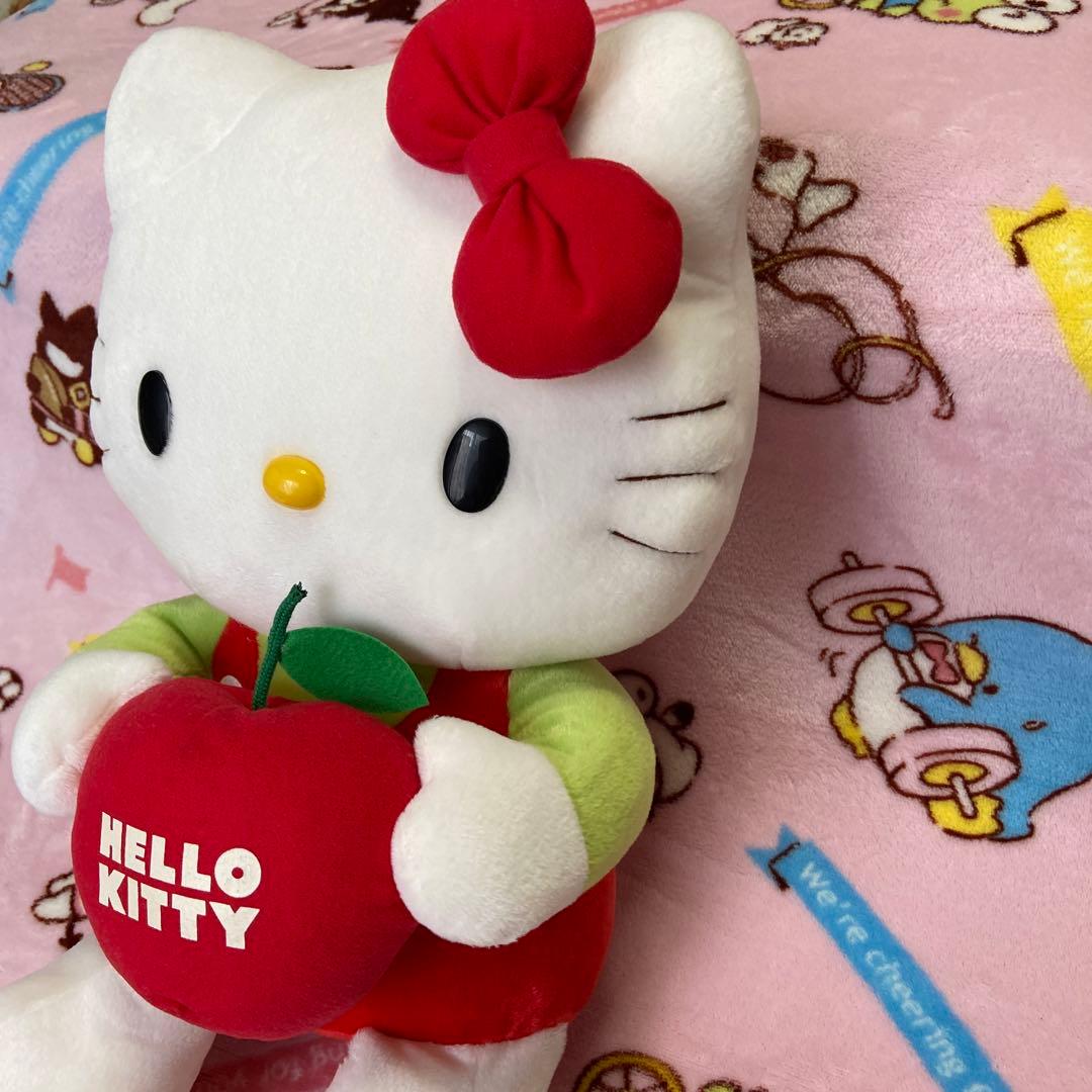 ❤️おっきなハローキティ激レア2004年製「アップルキティ」ぬいぐるみ美品 レア] ハローキティ ぬいぐるみ 山陰限定 宍道湖しじみバージョン 2004