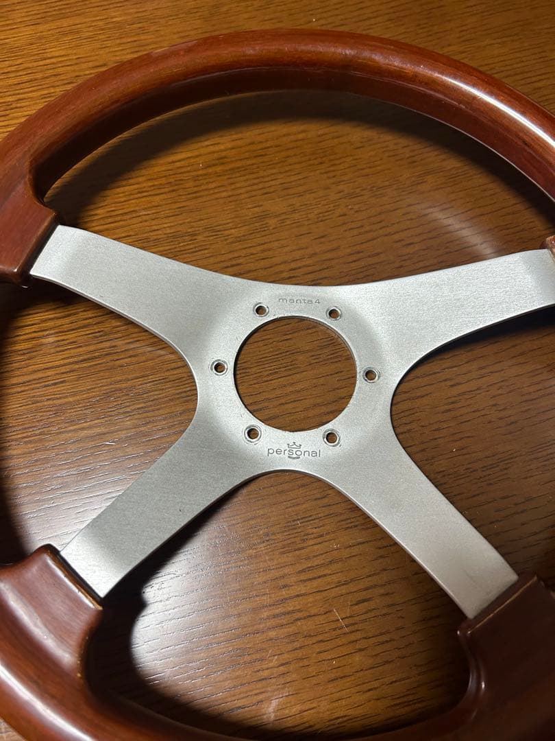 パーソナル マンタ3 マンタ4 2本セット ウッド ステアリング ハンドル
