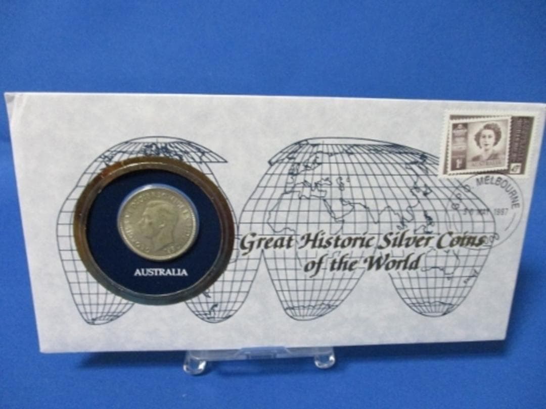 オーストラリア 1フローリン銀貨☆1951年／ジョージ6世／極美品