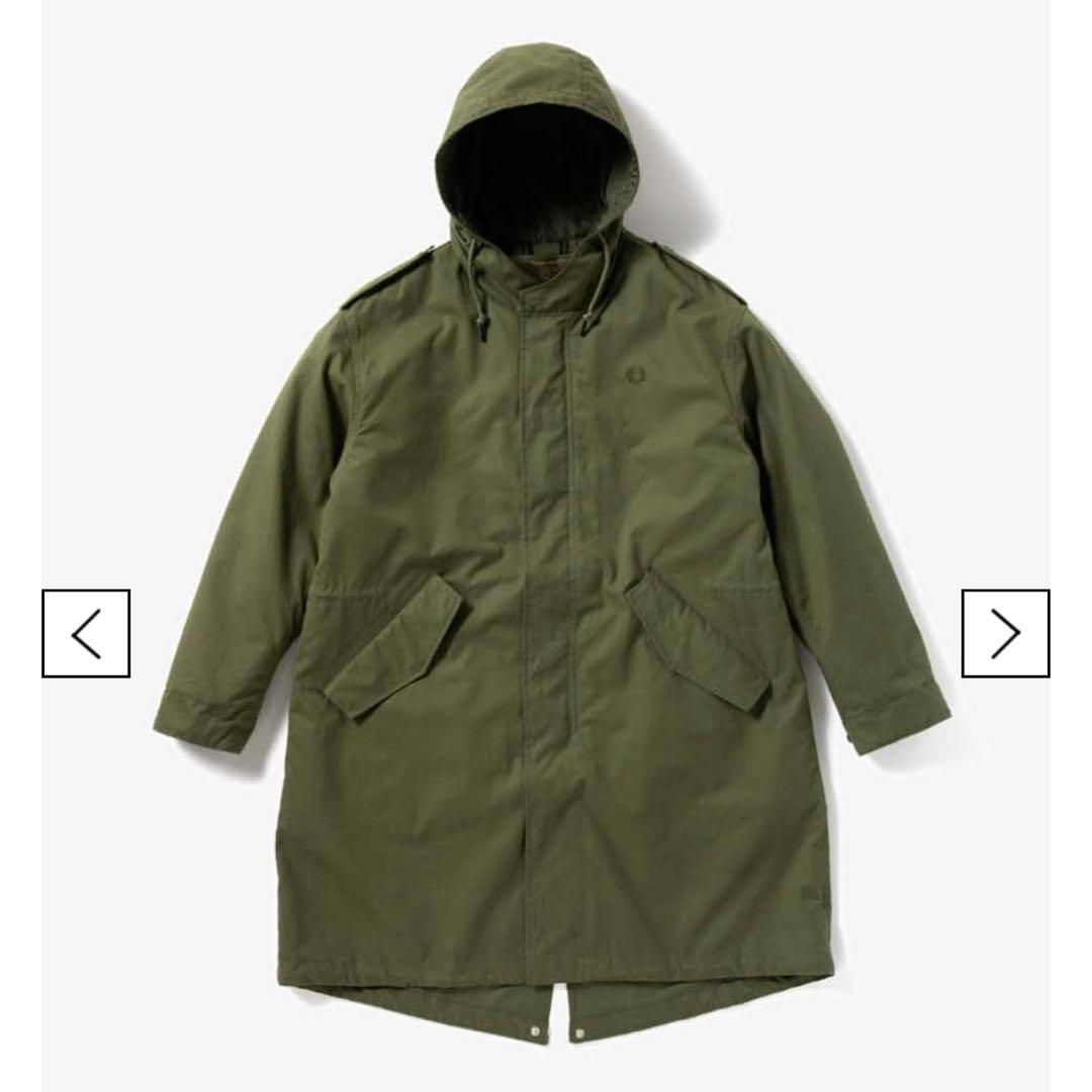 フレッドペリー　モッズコート Fur Lined Fishtail Parka FRED PERRY（フレッドペリー） モッズコート コート Fur Lined