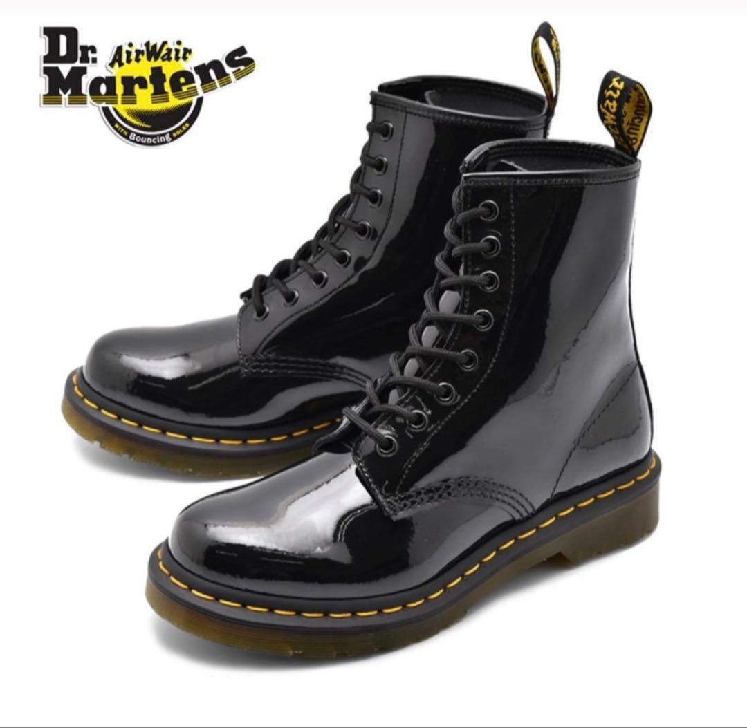 極美品】Dr. Martens 8ホール UK8 ワークブーツ ブラック - メルカリ