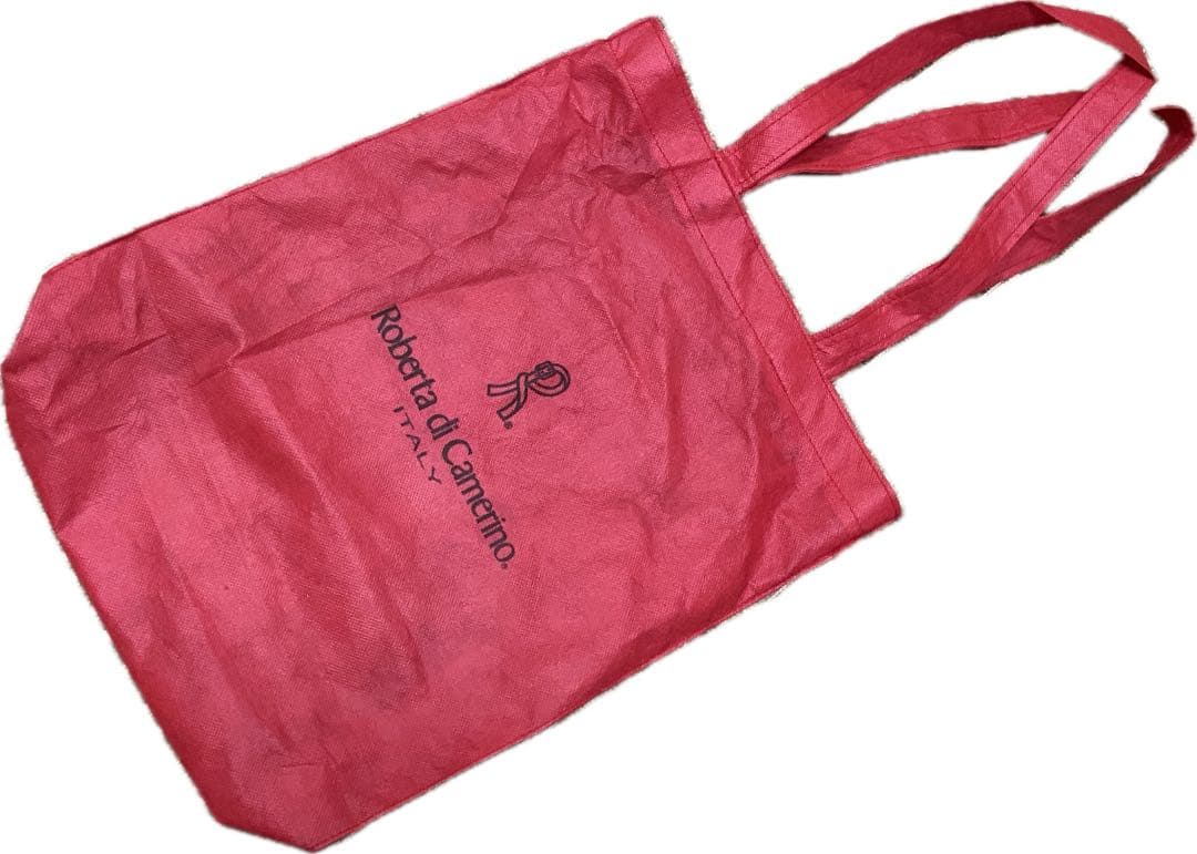 未使用 ロベルタディカメリーノ ワンショルダーバッグ 巾着 レザー 本