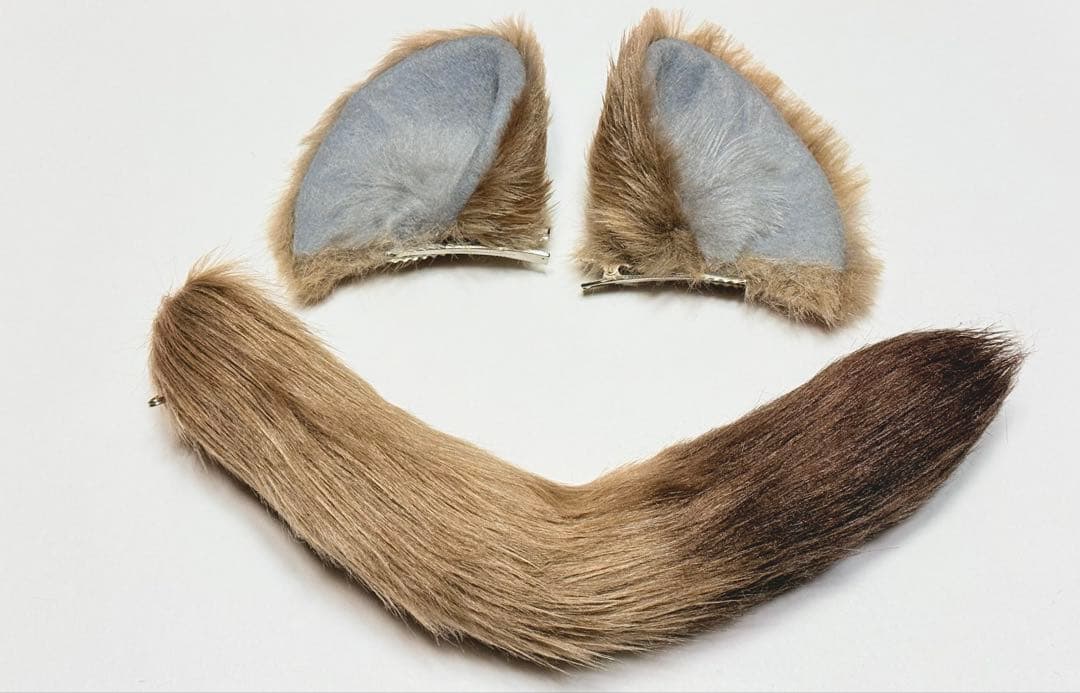 ㉕ ラギー・ブッチ 耳 尻尾 獣耳 コスプレ ツイステ ケモ耳 即納品 ラギー・ブッチ ウィッグ コスプレ ツイステ つけ耳 尻尾 ㉙ - メルカリ