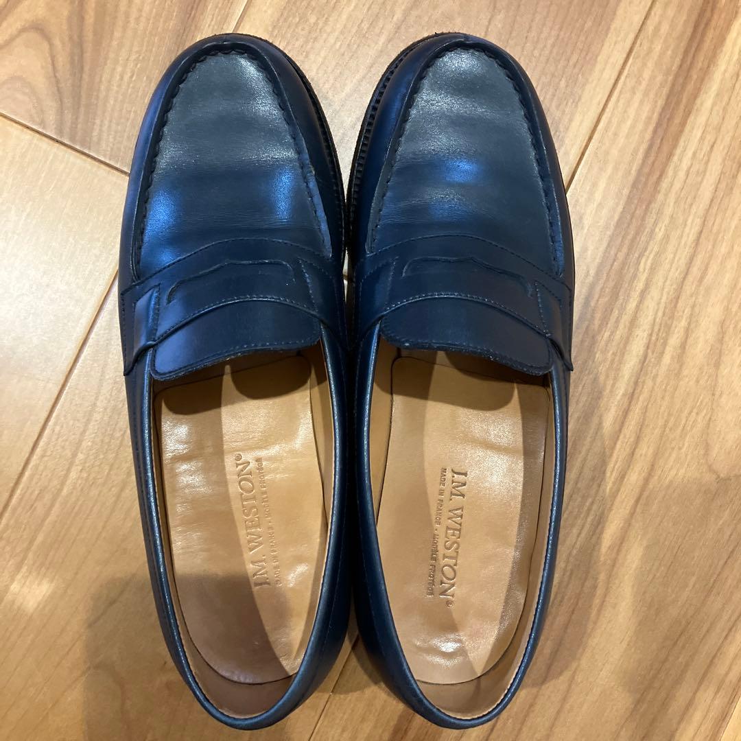 最終価格【極美品】jmweston シグニチャーローファー　ネイビー　3/D 美品” J.M. WESTON（ジェイエムウエストン）180 シグニチャー