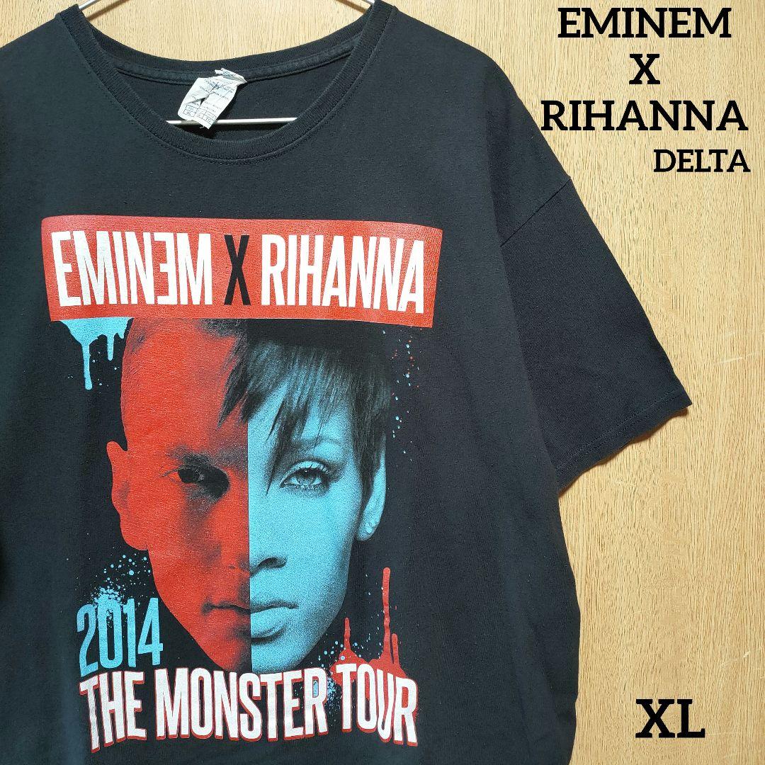 EMINEM x RIHANNA 2014 ツアー プリントロゴ Tシャツ - メルカリ