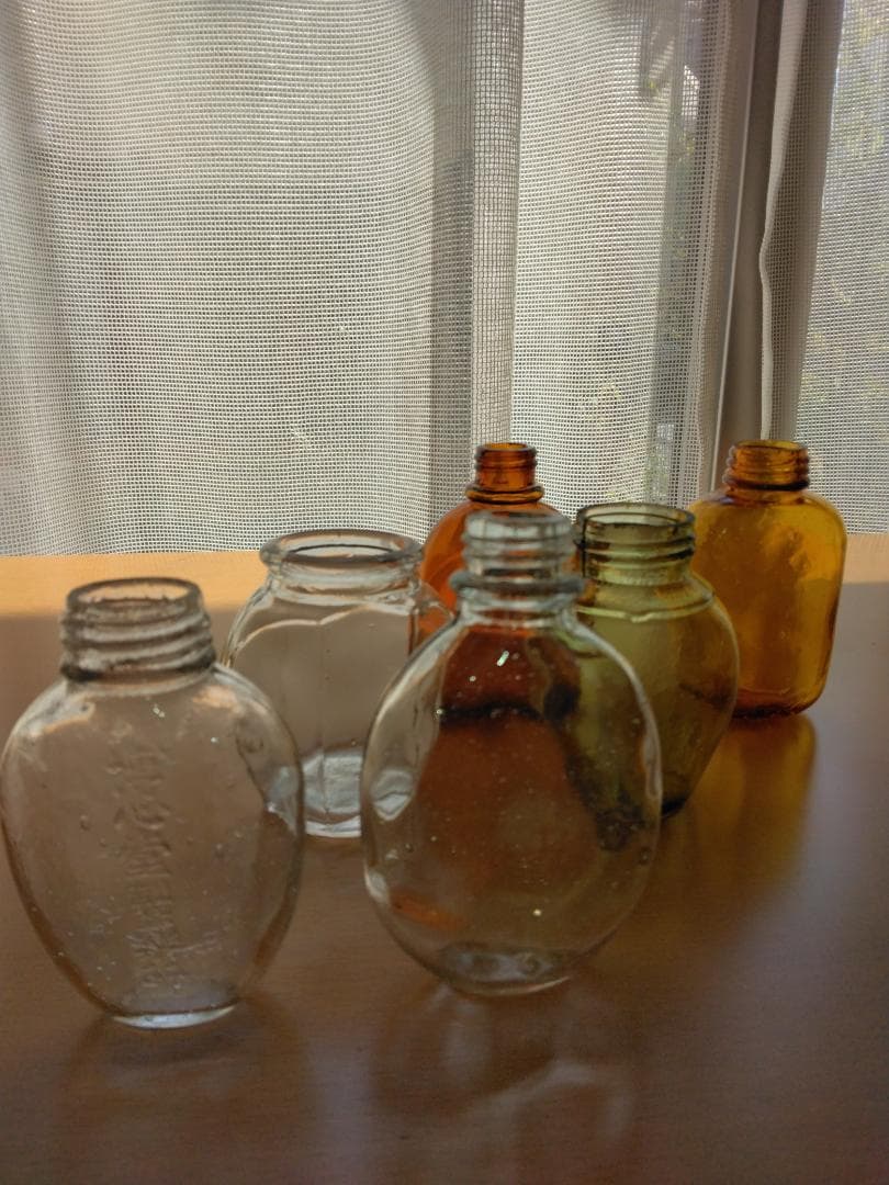 レトロ瓶☆レトロ金平糖瓶菓子玩具 5点まとめて