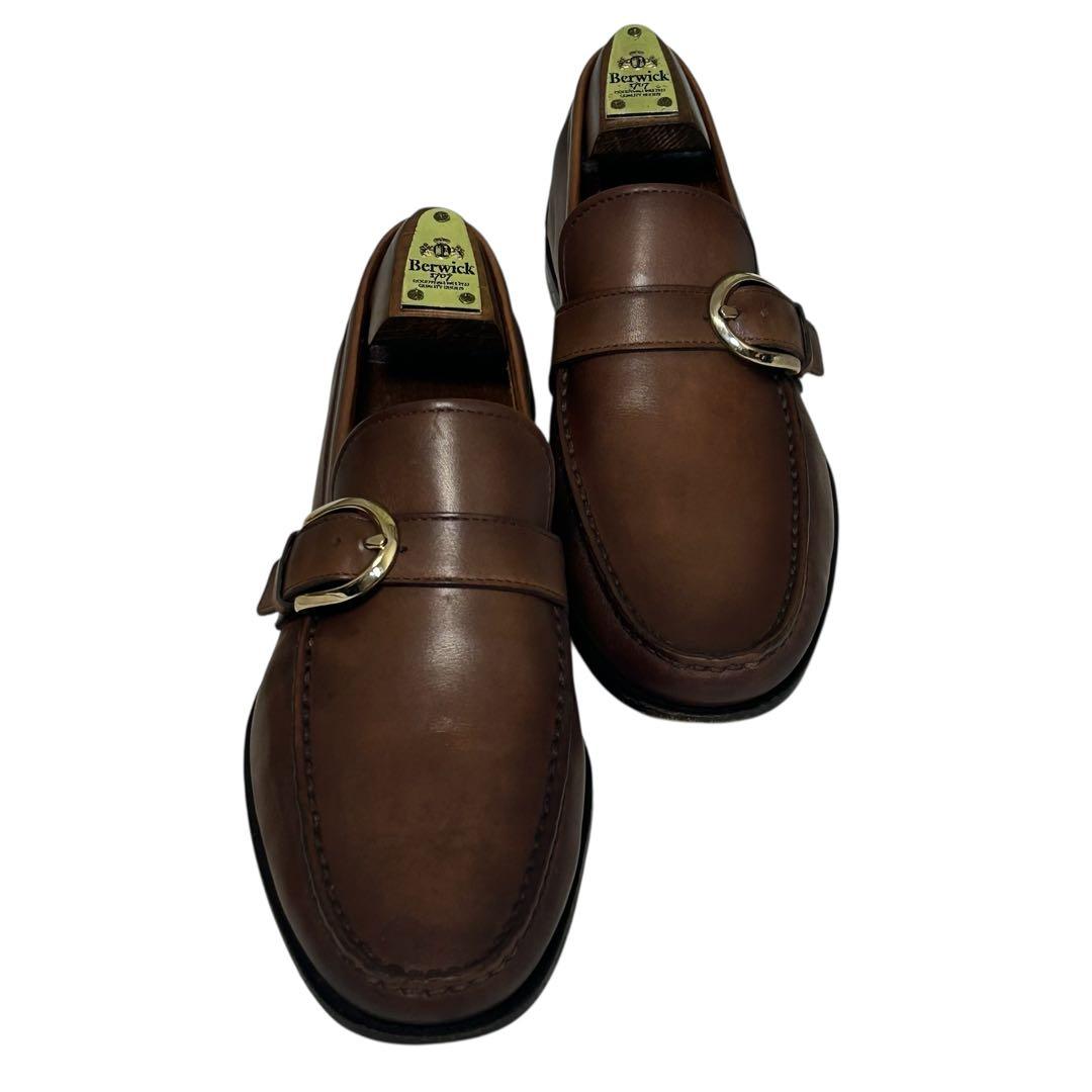 誠様専用SANTONI バックルカーフローファー アンティークモカブラウン