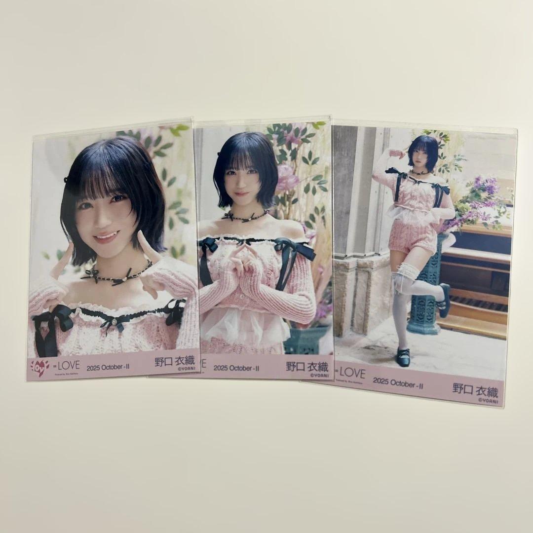 イコラブ 野口衣織 ラブソングに襲われる ピンクニット衣装 生写真