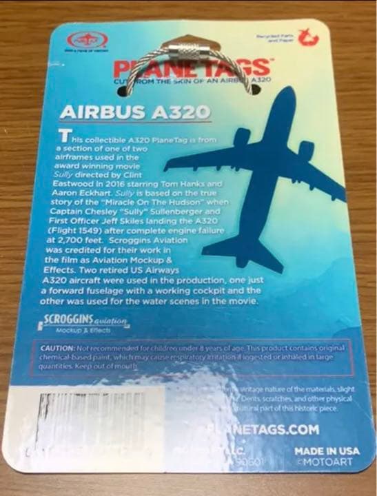 USAirways A320 N648AW ハドソン川の奇跡 Planetags - メルカリ