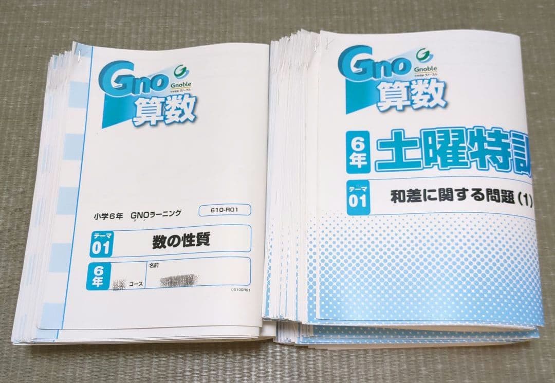 グノーブル 算数 6年 1年分フルセット（2022年2月〜2023年1月） - メルカリ