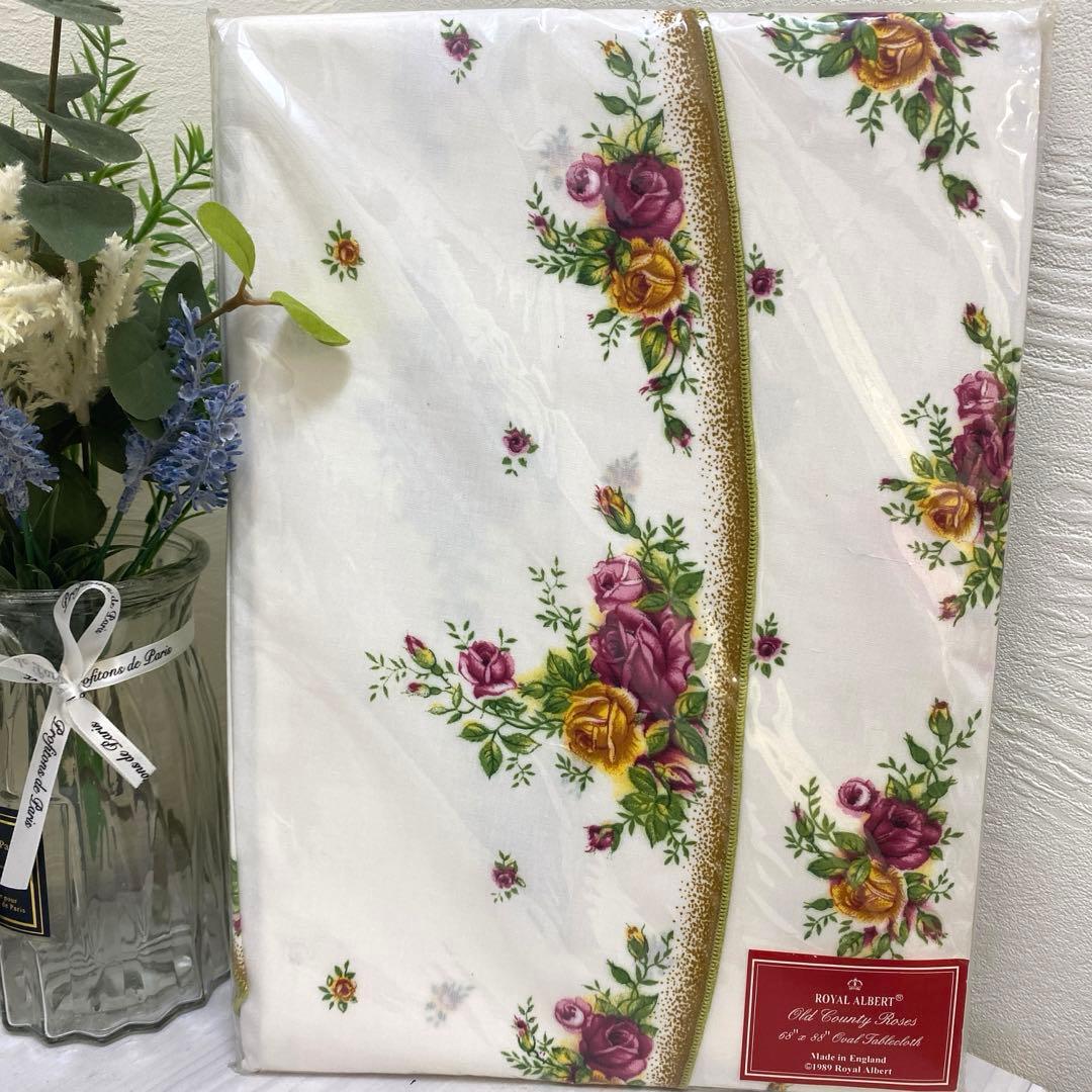 新品ROYAL ALBERT オールドカントリーローズ テーブルクロス 楕円