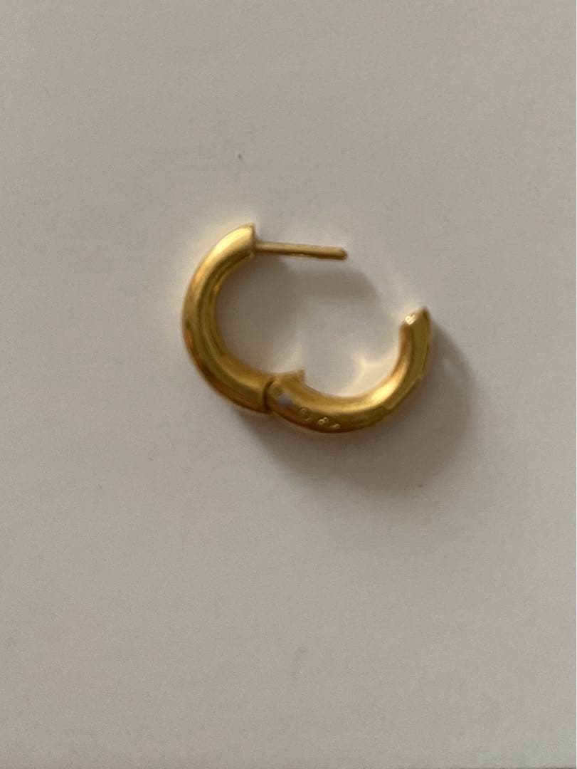 正月のみ価格　hum ピアス　et-P97m ゴールド フープピアス 片耳 hum ハム HUMETE 'CLASSIC' PIERCED EARRINGS [et-P97m] ピアス