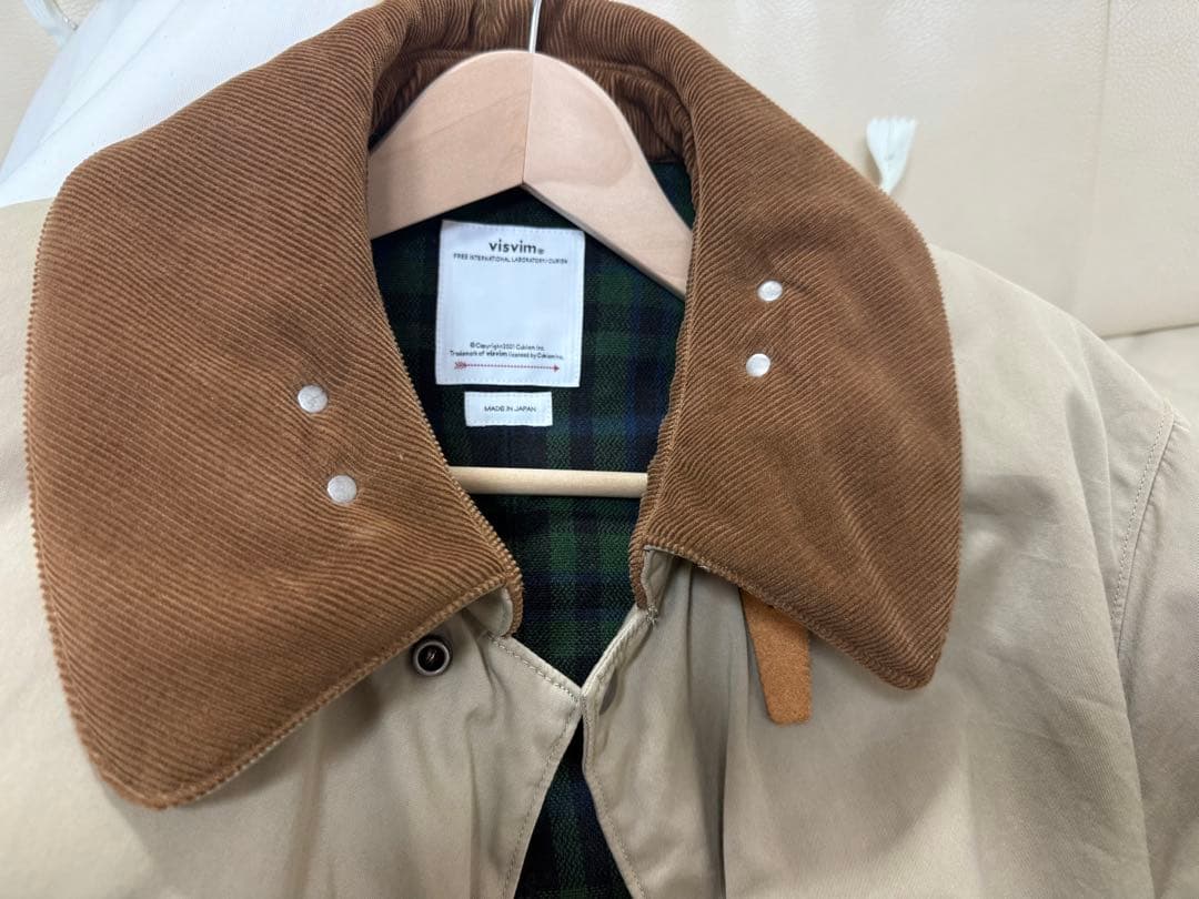 visvim BLACK KITE COAT BEIGE - メルカリ