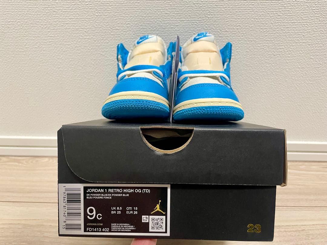 15.0cm 新品 JORDAN 1 RETRO UNC ジョーダン