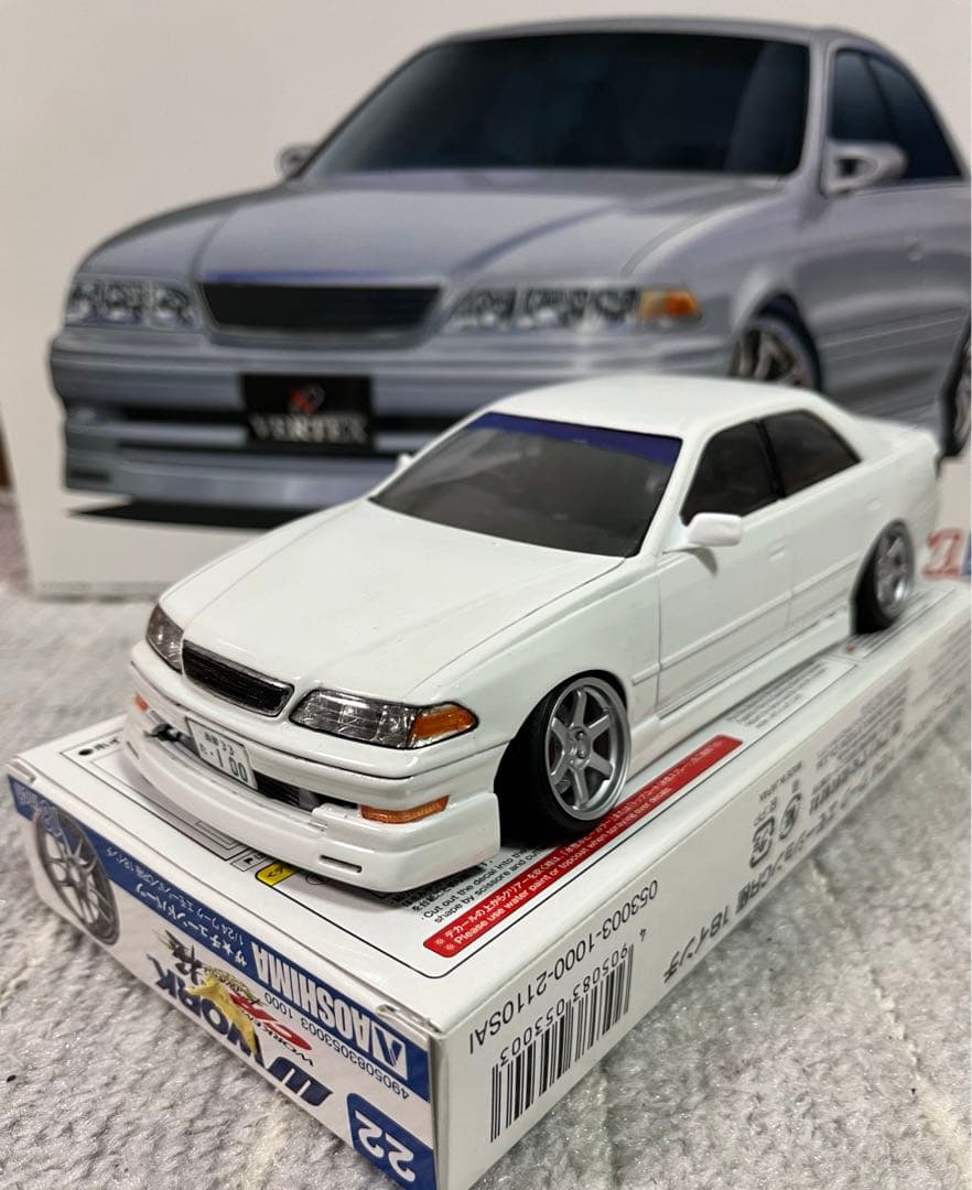 アオシマ jzx100 マークII プラモデル 完成品 - メルカリ