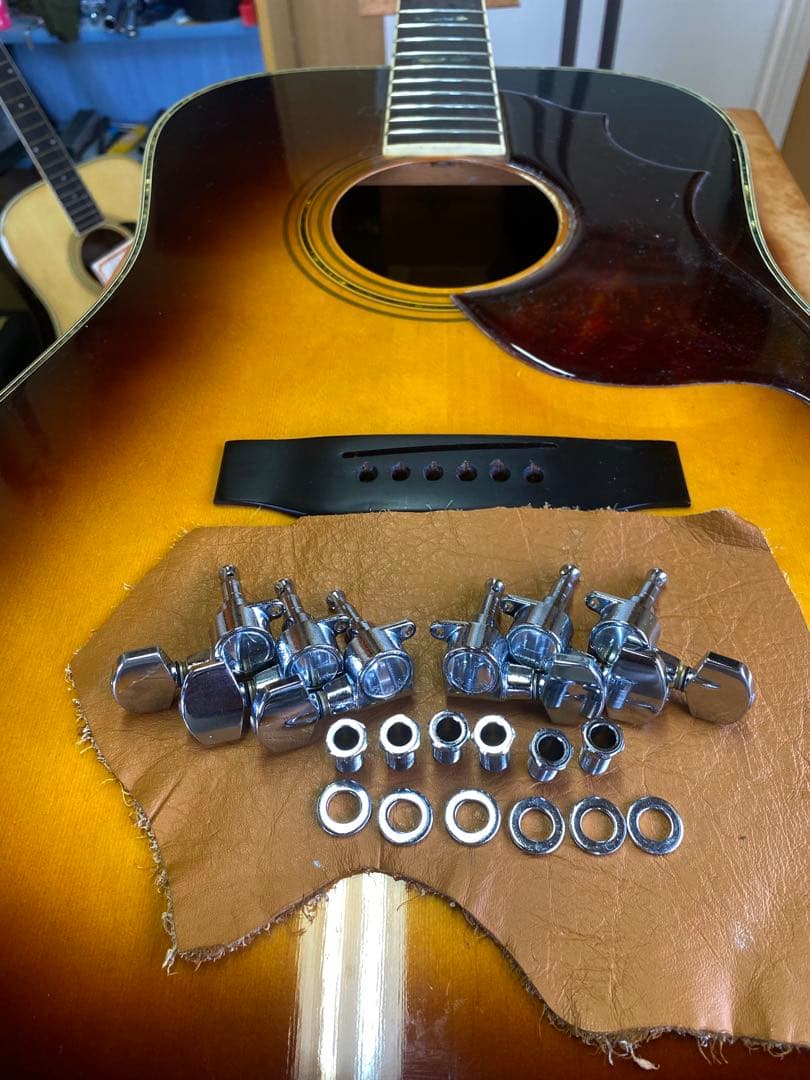 週末値下美品❣️モーリスW-40 ハカランダビンテージ、ピックガード新