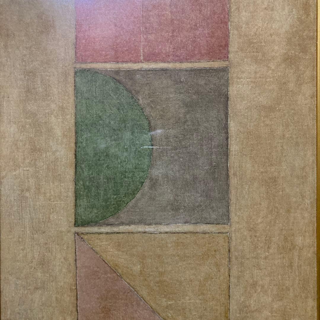 K.TOMITA「STANZA1」抽象画額47×33×5油絵41×27.5cm￼