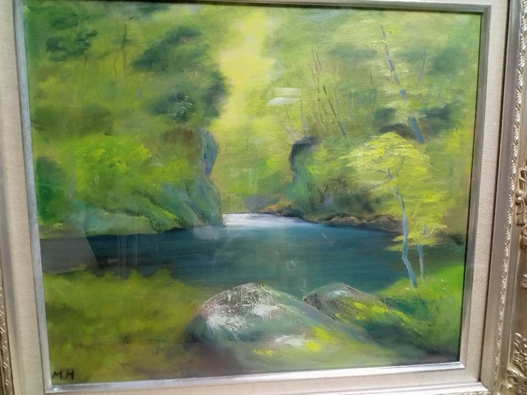 堀場道明の油彩画F10号です