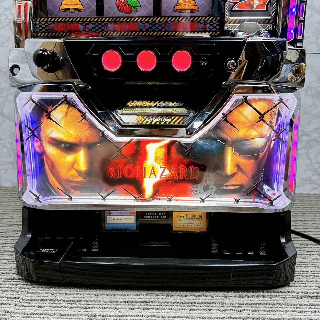 パチスロ実機 バイオハザード5 コイン不要機 無段階音量調整 名作 送料