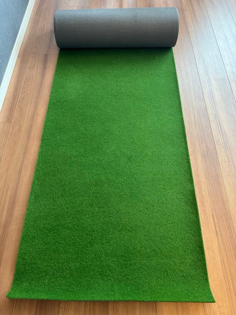 【美品】ゴルフロングパター練習用マット60cm×6m 美品ゴルフロングパター練習用マット60cm×6m 日本製 特別サイズ
