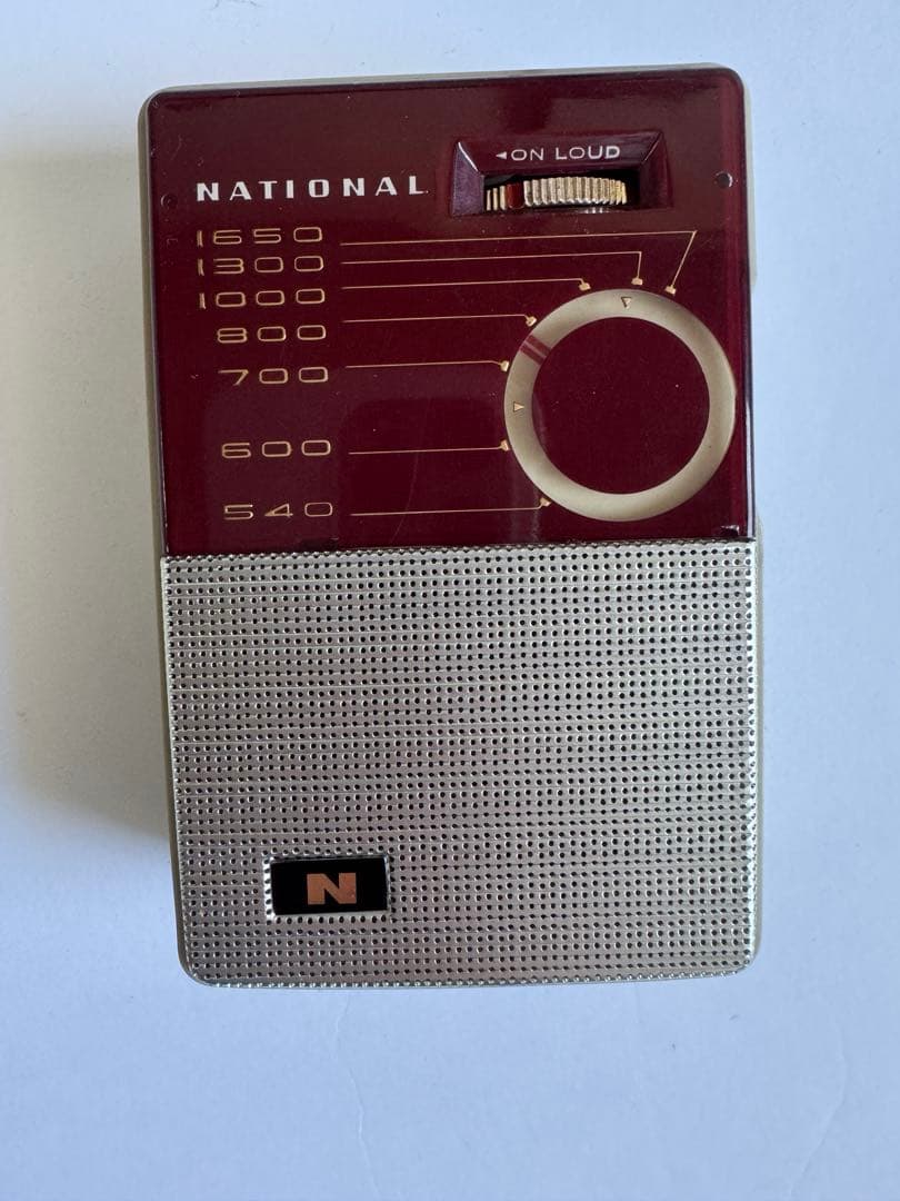 デッドストック！！ナショナル 6石超小型トランジスタラジオ AT-130