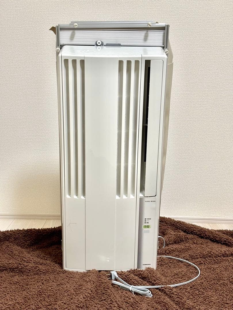 【美品】2023年製 コロナ窓用エアコン CW-F1623R 枠 &リモコン付き ReLaLa ウインドエアコン コロナ リララ 冷房専用 2023年モデル 単相