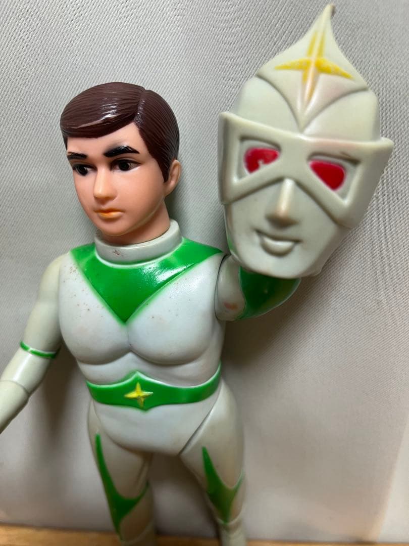 ミラーマン マスク着脱 ソフビ 当時物 レトロ ブルマァク 円谷プロ