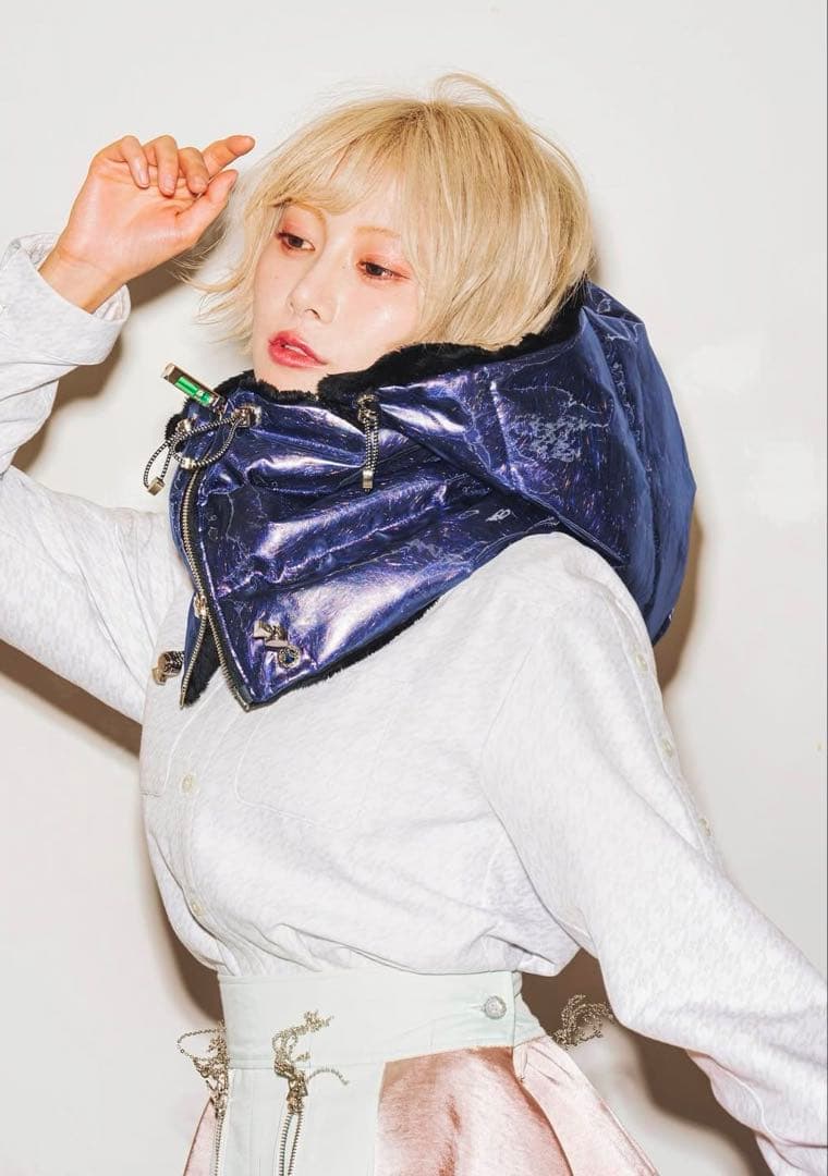 《最終値下》hazamaネックウォーマーパープルアンノウンネックウォーマー