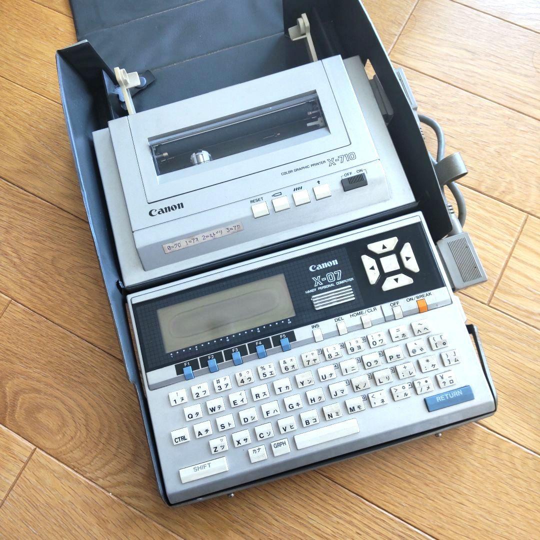 Canon キヤノン ハンディパーソナルコンピューター X-07 + プリンター Canon キヤノン ハンディパーソナルコンピューター X-07 + プリンター