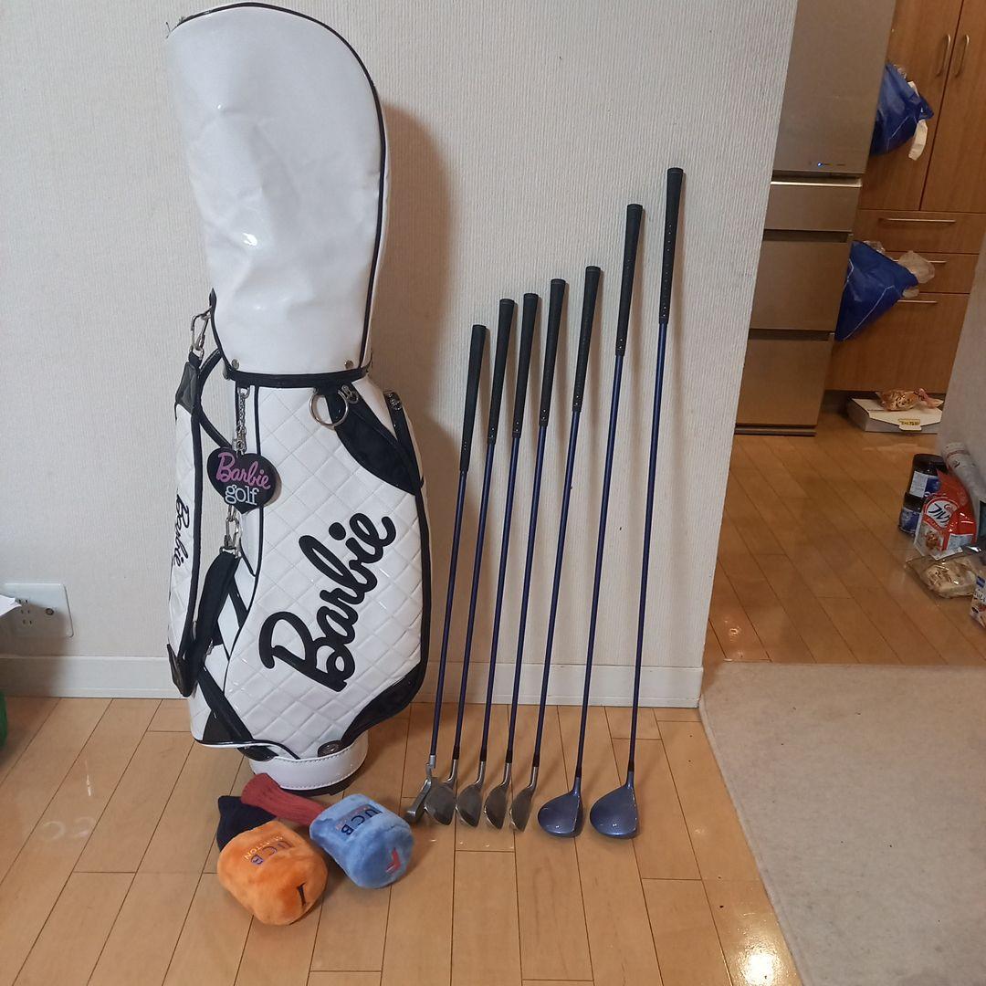 【Ma】レディースゴルフセット（バービーキャディバッグ付） レディース ゴルフクラブセット ソレイル パッケージセット ピンク
