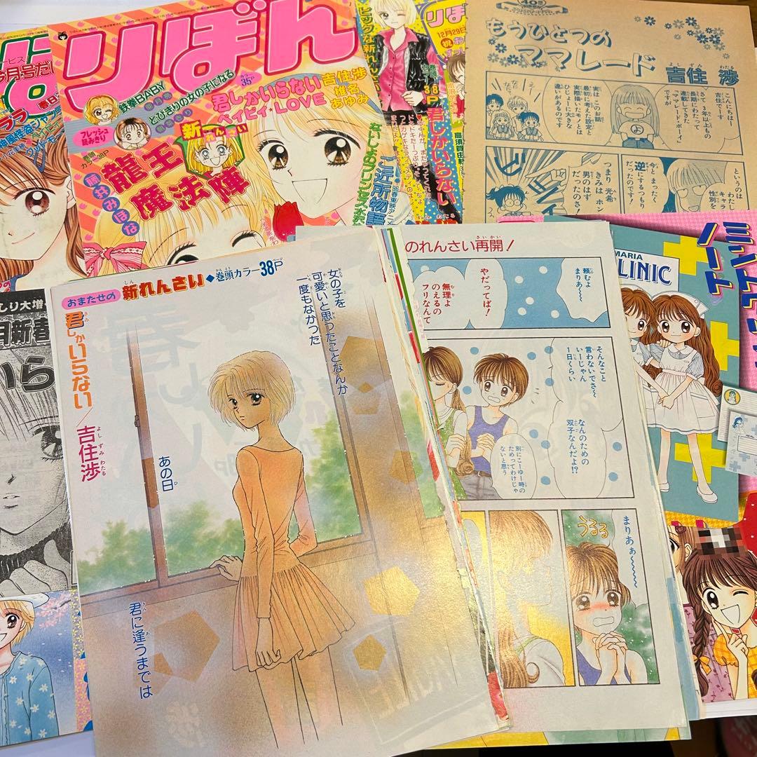 りぼん 切り抜き 吉住渉 君しかいらない ミントな僕ら ママレード