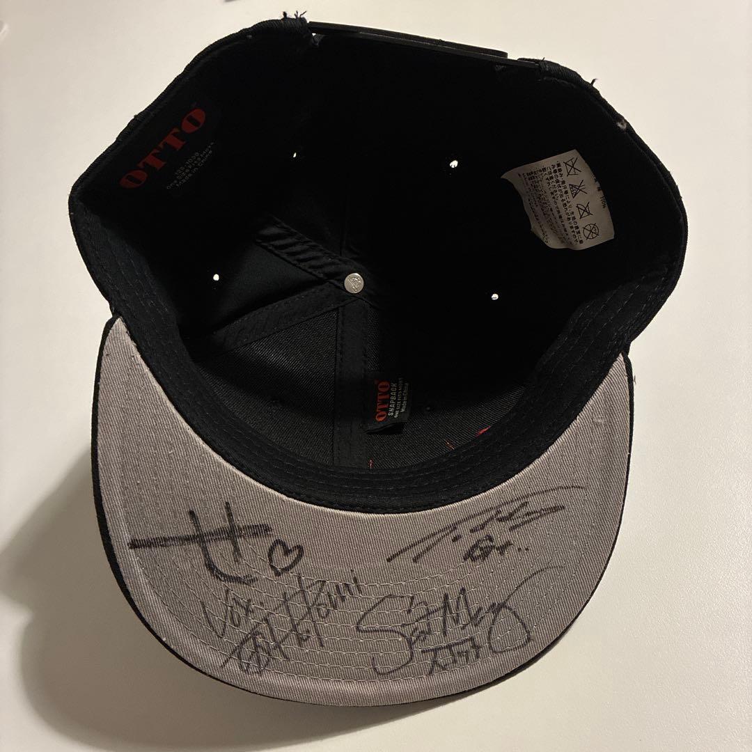 細美武士・メンバーサイン入り】 MONOEYES キャップ - ミュージシャン