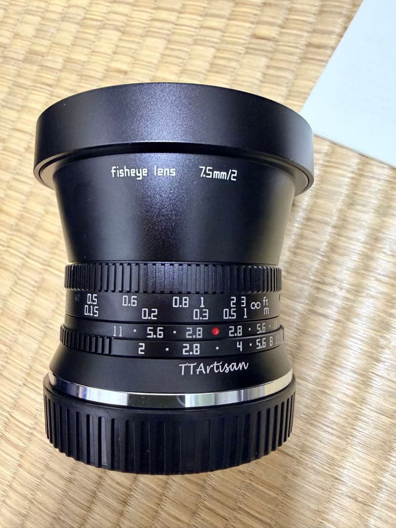 ニコンＺマウント用、フィッシュアイ　7.5mm Ｆ２