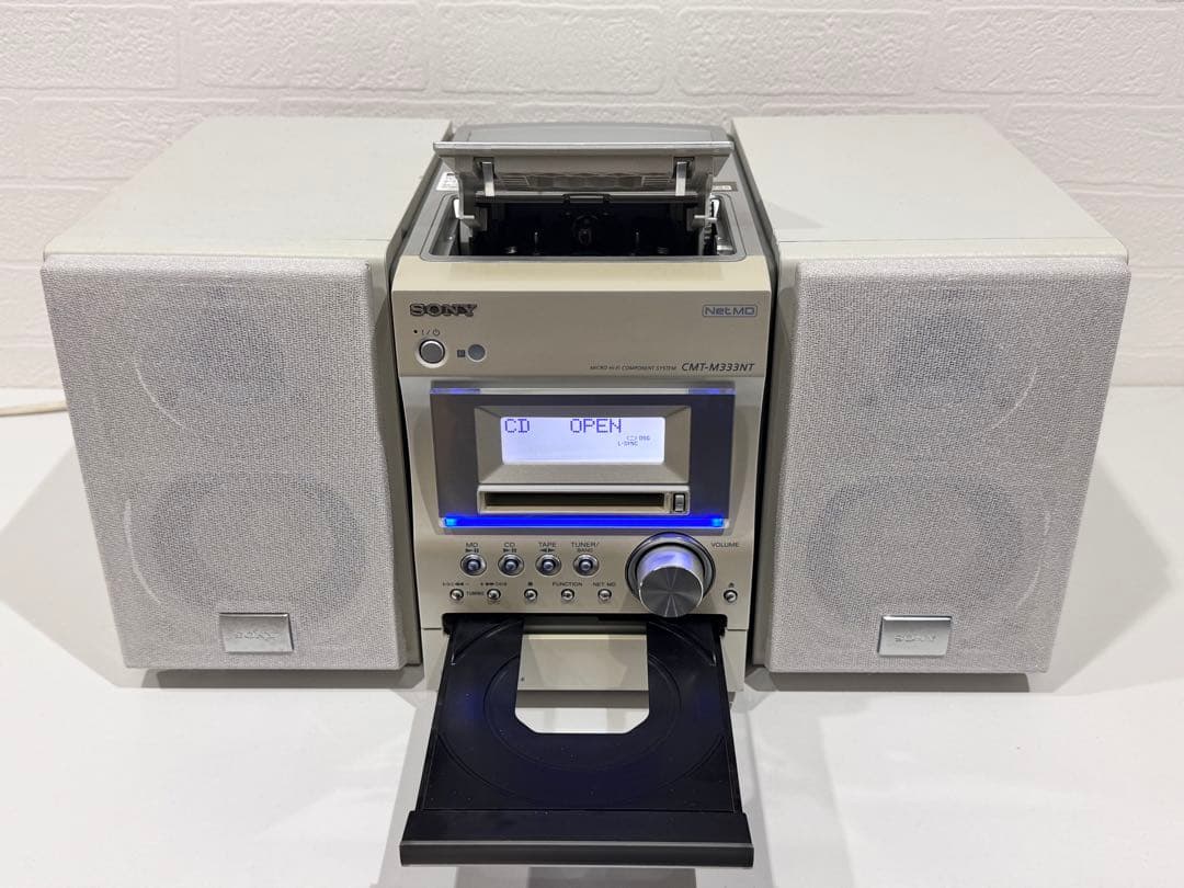 完動品】 SONY CMT-M333NT ➕ MDディスク3枚 - メルカリ