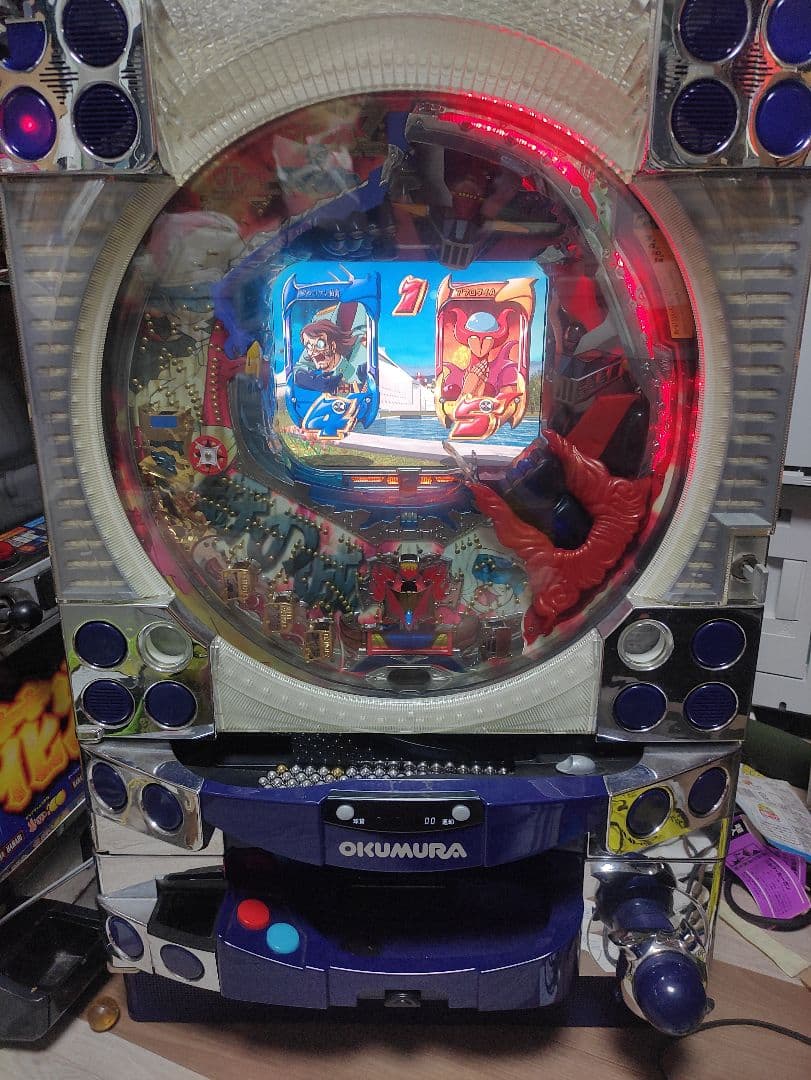 送料込み レア台 CRマジンガーZ対グレートマジンガーWパチンコ実機 1/394 CRマジンガーZ対グレートマジンガーX パチンコ スペック 予告 初打ち