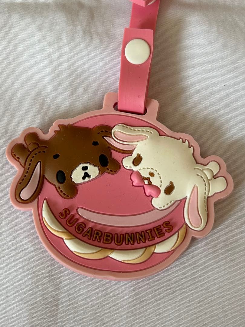 希少2007年製シュガーバニーズ ネームプレート キーホルダーしろうさ