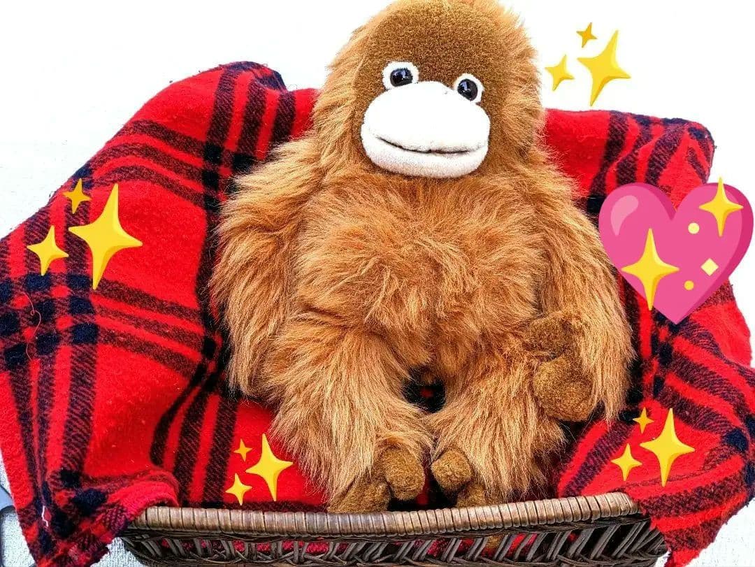 ♡超希少♡オラウータンぬいぐるみ 鳴くヌイグルミLサイズ♡日本製品